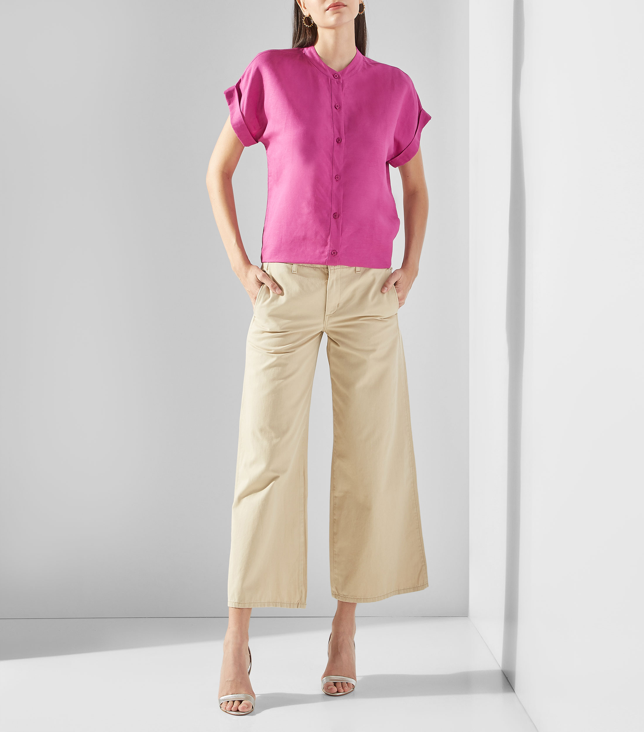 Blusa Manga Corta Mujer
